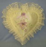 Large Heart Cushion - Iris Design